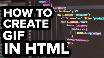 How to create GIFs in HTML ( Easy Tutorial)