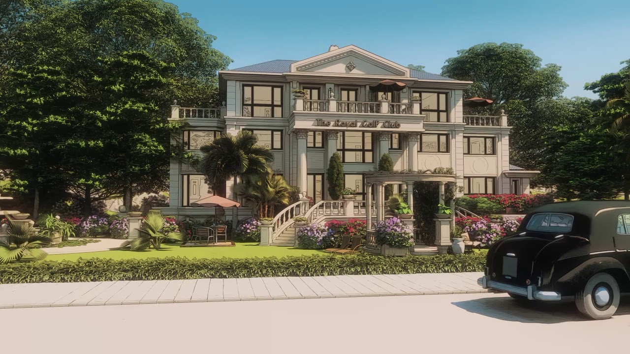 Environment comic book/anime style render test 02