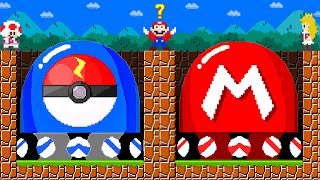 Can Mario Collect Ultimate MARIO  POKEBALL Switch in New Super Mario Bros.Wii?? | Game Animation