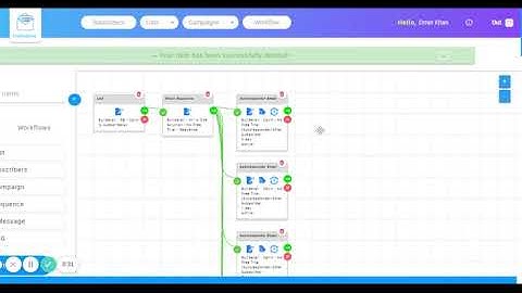 Builderall - MailingBoss Drag and Drop Work Flow - Tutorial 2020