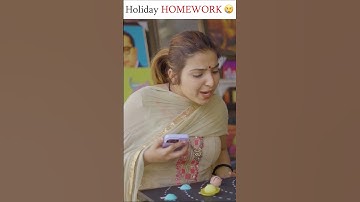 Holiday homework in summer vacation 🥲- Jagritikhurana