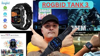 ROGBID TANK 3 MILITARY WATCH 10ATM WATERPROOF FULL REVIEW