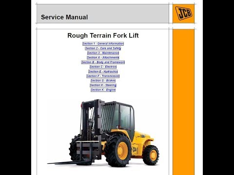 JCB Rough Terrain Forklift 926 - 930 - 940 Service/Workshop/Repair Manual