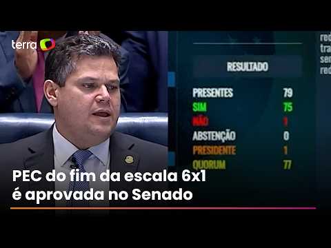 Senate approves constitutional amendment to end 6x1 work schedule