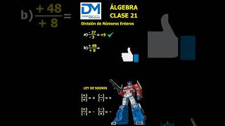 Class 21 Algebra - Division Of Integers - Exercises