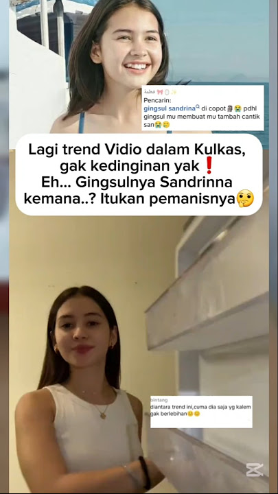 Gingsulnya Sandrina kemana...?  #sandrinamichelle #shortvideo #viralvideo