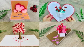 4 Valentine's Day pop up card turtorial | How To Make Valentine's Day Card | DG Handmade