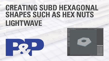 Creating SubD hexagonal shapes such as hex nuts - Lightwave 3d 10.1