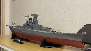 3D-Printed 1/200 scale IJN Yamato Battleship Model ( Static and Radio Control, Remote-controlled )
