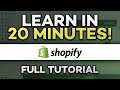 How To Start a Shopify Dropshipping Store in UNDER 20 MINUTES! (for BEGINNERS)