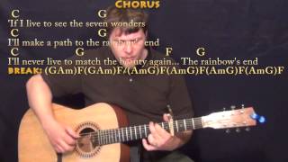 Seven Wonders (Fleetwood Mac) Fingerstyle Guitar Cover Lesson with Chords/Lyrics - Capo 4th