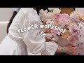 Flower workshop vlog  jakarta ashta district 8 cafe kitsune yuukatsu