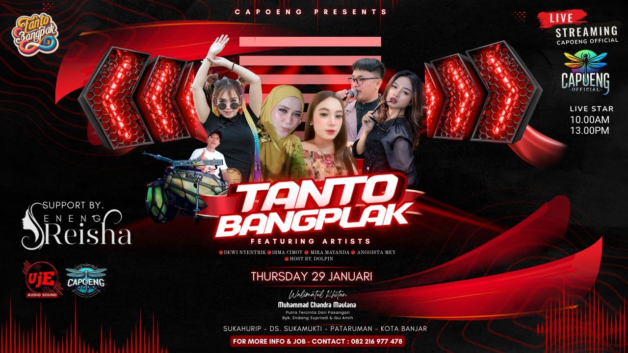 🔴Live Siang TANTO BANGPLAK OFFICIAL | KhitananMuhammad Chandra Maulana | Kota Banjar 29 Januari 2026