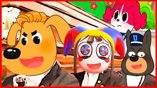 Best of  Sheriff Labrador  x Pomni | The Amazing Digital Circus | Coffin Dance Meme Song ( Cover )