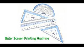 single color ruler screen printing machine
