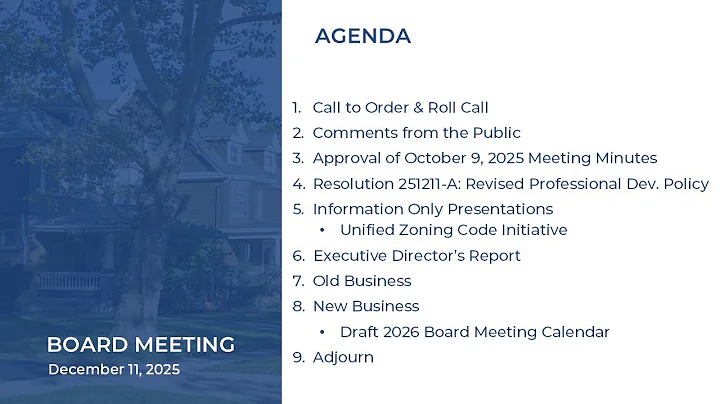 Cuyahoga County Planning Commission Meeting (December 11, 2025)