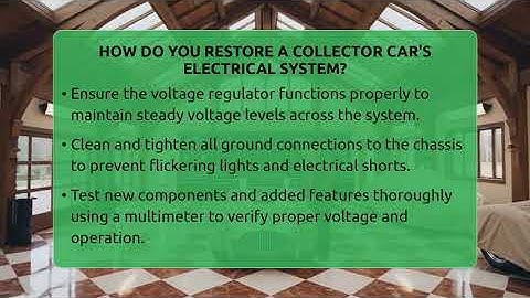 How Do You Restore A Collector Car