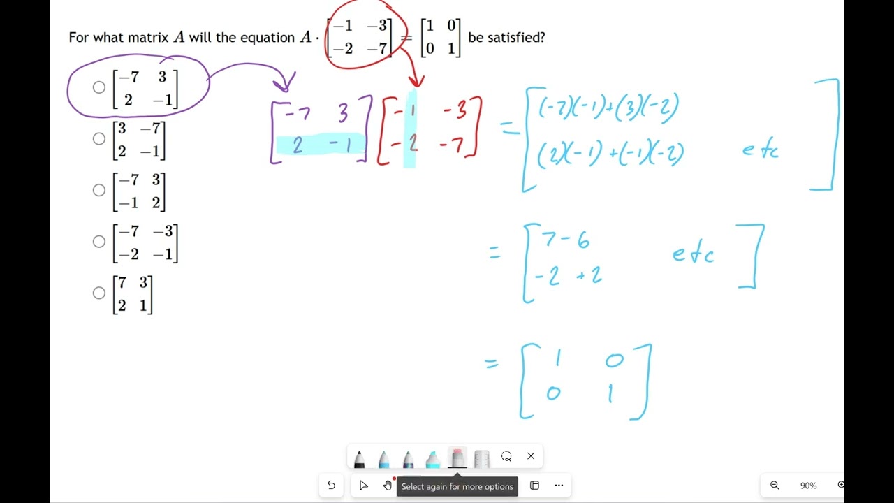Intermediate Algebra: Matrices -- 5 ? - YouTube