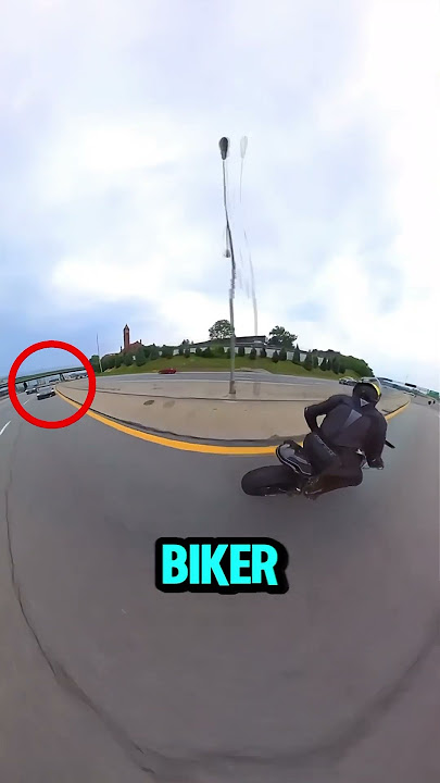 Mclaren With Hot Girl Vs Biker (alllblack636)