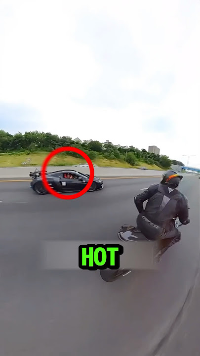 Mclaren With Hot Girl Vs Biker (alllblack636)