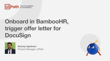Onboard in BambooHR, trigger offer letter for DocuSign