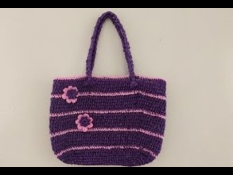 Relámpago Viento Serrado Bolsa De Rafia Fácil de tejer - YouTube