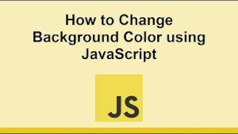 CHANGE YOUR BACKGROUND COLOR BY USER INPUT IN JAVASCRIPT