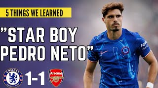 Chelsea draw 1-1 Arsenal : Pedro Neto's masterclass not enough