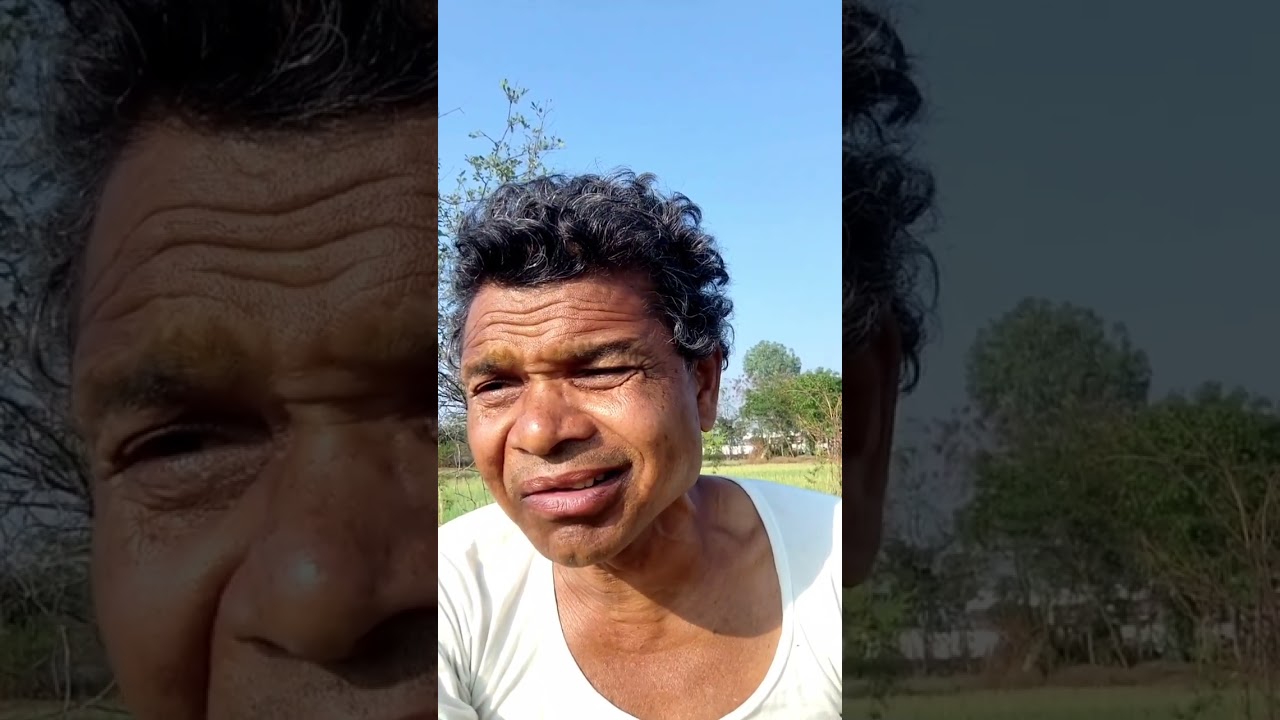 खेत घूमते हुए गुनगुनाते हुए। मढ़िया के ईर तीर बेरी के बिरछा।। प्रेम शाह मरावी गोंडवानी सुर लहरी ।