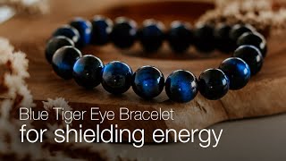 Blue Tiger Eye Bracelet   Tigers Eye