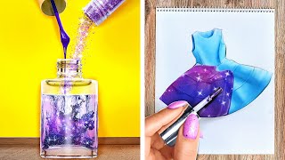 My Bestie is BARBIE😍 Easy Painting & Drawing Tips and Hacks by 123 GO! GLOBAL