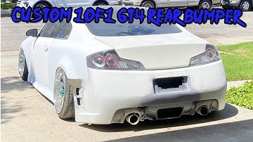 CUSTOM G35 GT4 REAR BUMPER DIY 1OF1