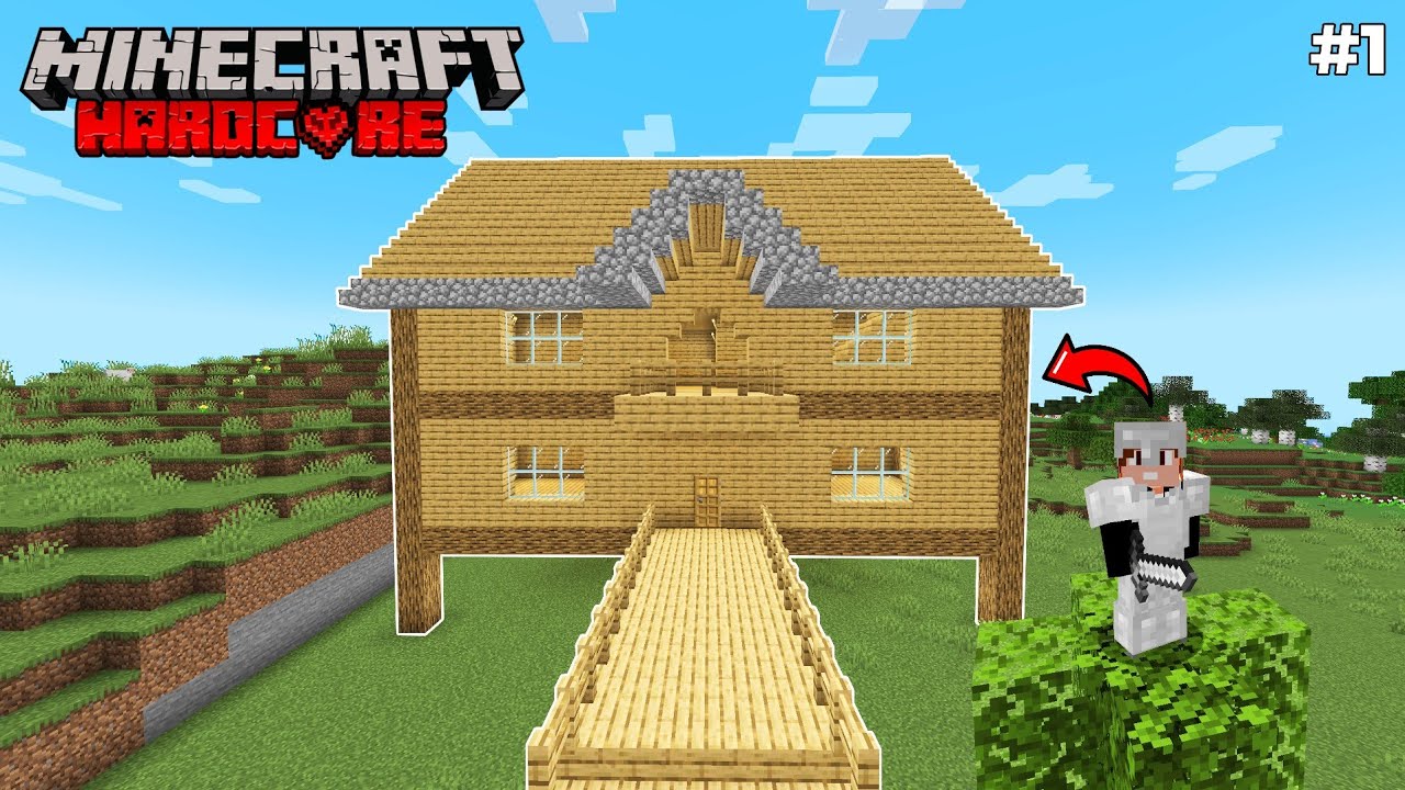 My First Day in HARDCORE World | Minecraft Hardcore Survival Series #1 ...