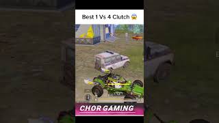 1 vs 4  Clutch In Bgmi 😱 #pubgmobile #chorgaming #bgmi