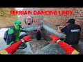 Team Spider-Man Rescues Police from the Serbian Dancing Lady Criminal ( Action POV )