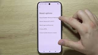 How to Reset Mobile Network Settings on GOOGLE Pixel 9 Pro