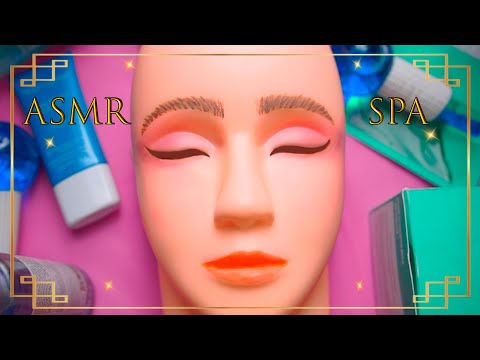 ⭐ASMR Spa Relajante en Maniquí [Sub] Limpieza, Cuidado de Rostro y Masaje