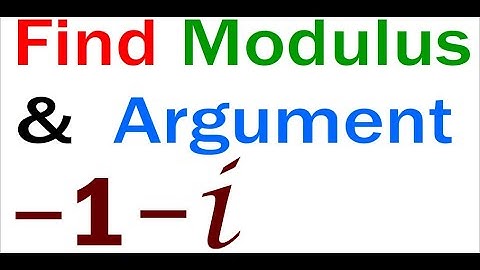Modulus and Argument of a #complexnumbers #ncertsolutions Question 5 Exercise 5.2  #class11math