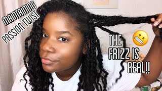 Passion Twist Series Pt. 3 of 3 |Maintaining Passion Twist/How to Combat Frizz|