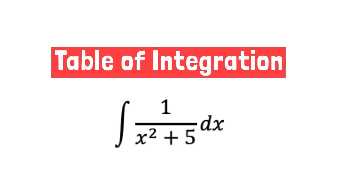 Table of Integration: Integrate 1/polynomial Example 4 | (Ali BA)