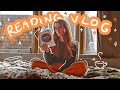 a soft and wholesome reading vlog ☁️☕