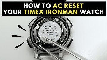 How to Short Pads To Reset Timex Ironman after Battery Insertion