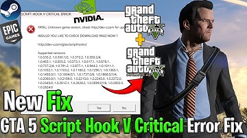 Fix Script Hook V Critical Error Solved🛠️GTA 5 New Update 2025 Crash Fix + Working Mods
