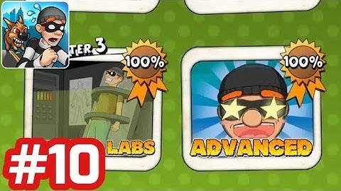 Robbery Bob - Gameplay Walkthrough - Part 10 (Advanced Level 11 - 15) Perfect iOS/Android