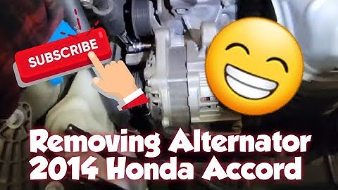 How to: Remove an Alternator on a 2014 Honda Accord 2.4L