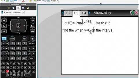 Ti Nspire Solve a Trig Function on an INTERVAL
