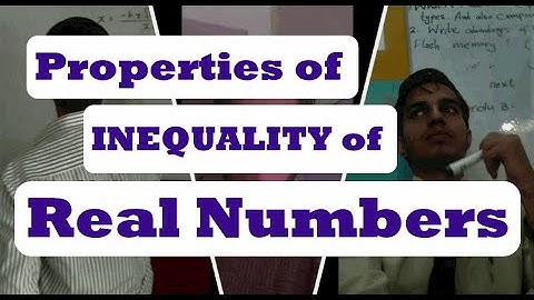 Properties of Inequality of Real Numbers in [Hindi / Urdu] | Class 9 Maths | Class 9th Maths | 2020