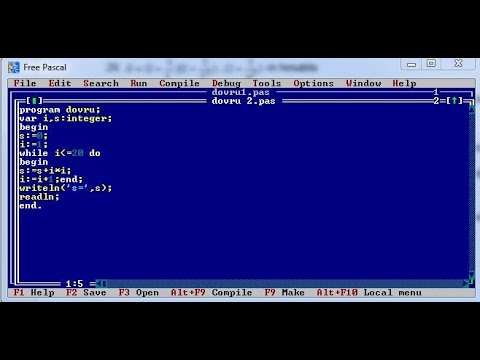 ADPUŞƏKİ. Mövzu 9. Pascal dilində dövrü proqramların tərtibi