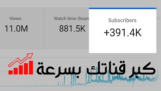 زيادة عدد المشاهدات والمشتركين في اليوتيوب | طريقة حصرية بدون احتكار