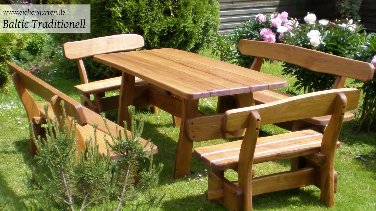 Gartenmöbel aus Massivholz YouTube